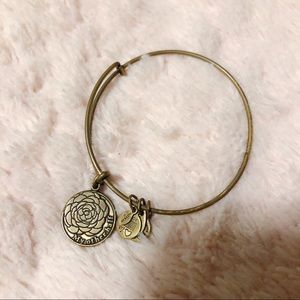 My Other Half Gold Alex and Ani Bangle